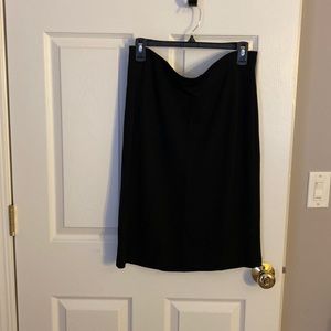 Black knee length skirt